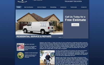 Highland Lakes Electric Website