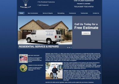 Highland Lakes Electric Website