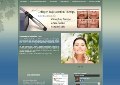 Skin Rehab Austin Website