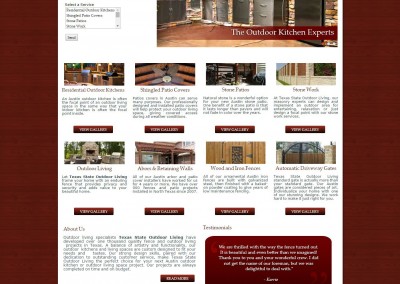 Texas State Outdoor Living Website