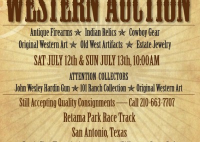 Frontier Times Western Auction Ad